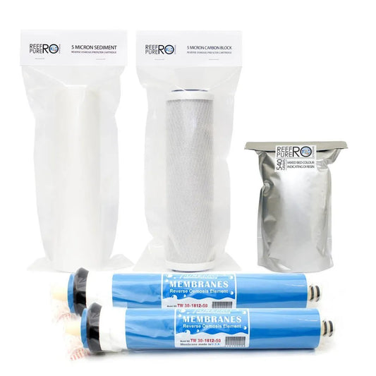 4 Stage Filter Kit – DI Resin & Twin 50GPD Membranes